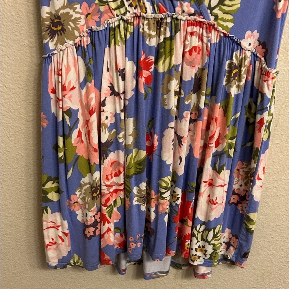 Matilda Jane Women Blue Floral Sleeveless Dress Size Small - Picture 5 of 8
